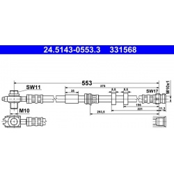 stabdžių žarnelė
                                ATE                                24.5143-0553.3, ATE, 245143-05533, au