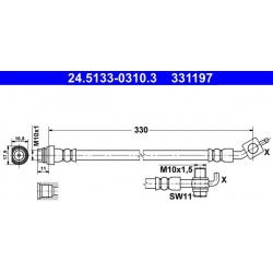 Stabdžių žarnelė
                                ATE                                                24.5133-0310.3, ATE, 