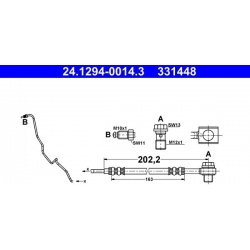 stabdžių žarnelė
                                ATE                                                24.1294-0014.3, ATE, 