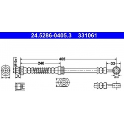 stabdžių žarnelė
                                ATE                                                24.5286-0405.3, ATE, 