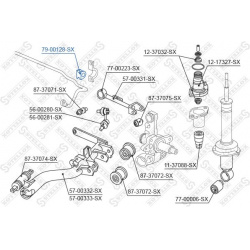 stabilizatoriaus įvorė
                                STELLOX                                                79-00128-SX, 