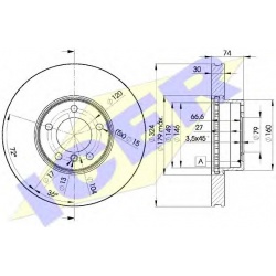 stabdžių diskas (1vnt)
ICER 78BD5859, ICER,