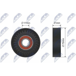įtempiklio skriemulys, V formos diržas
                                NTY                                RNK-FR-049, NTY, 