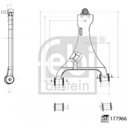 pakabos svirtis
FEBI BILSTEIN 177966, FEBI BIL