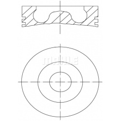 stūmoklis
                                MAHLE                                                016 07 21, MAHLE, 0160721, au