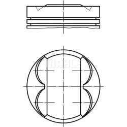Stūmoklis
                                MAHLE                                                081 PI 00106 001, MAHLE, 081P