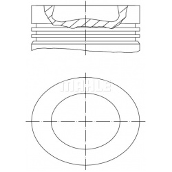 stūmoklis
                                MAHLE                                                028 PI 00121 000, MAHLE, 028P