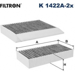 filtras, salono oras
                                FILTRON                                K 1422A-2x, Nenurodytas gamintoja