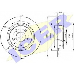 Stabdžių diskai (2vnt), galiniai
                                ICER                                78BD3962, ICER, 78BD39