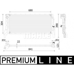 Aušinimo radiatorius
                                MAHLE                                                CR 2306 000P, MAHL