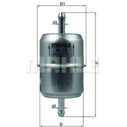 kuro filtras
                                MAHLE                                                KL18, MAHLE, KL18, auto det