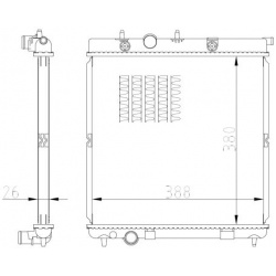 Aušinimo radiatorius
                                NRF                                                550016, NRF, 550016,