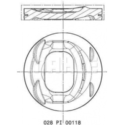stūmoklis
MAHLE 028 PI 00118 002, MAHLE, 028P