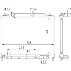 Aušinimo radiatorius
NRF 550015, NRF, 550015,