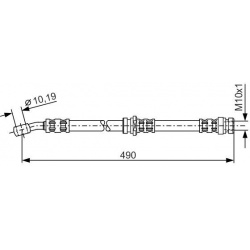 stabdžių žarnelė
                                BOSCH                                                1 987 476 076, BOSC