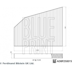 filtras, salono oras
                                BLUE PRINT                                ADBP250015, BLUE PRINT, ADBP25