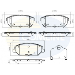 Stabdžių kaladėlės priekinės
                                COMLINE                                CBP32409, COMLINE, C
