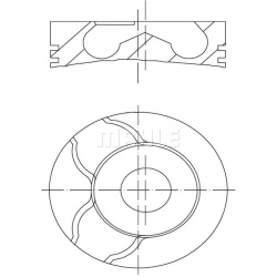 stūmoklis
                                MAHLE                                                021 58 01, MAHLE, 0215801, au