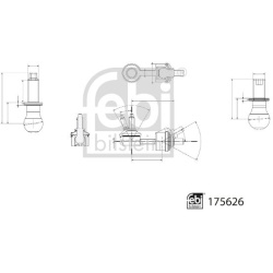 Stabilizatoriaus traukė
                                FEBI BILSTEIN                                175626, FEBI BILSTEIN, 
