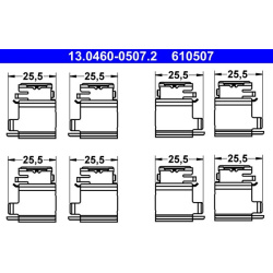 priedų komplektas, diskinių stabdžių trinkelės
                                ATE                                      