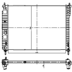 Aušinimo radiatorius
                                NRF                                                550013, NRF, 550013,