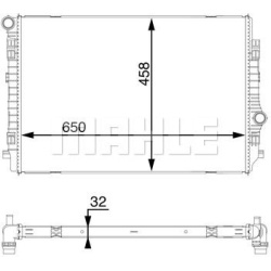 Aušinimo radiatorius
                                MAHLE                                                CR 1593 000S, MAHL