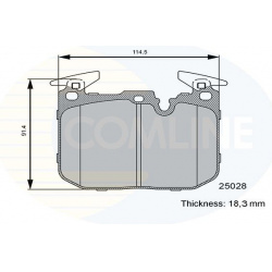 COMLINE                                CBP06122, COMLINE, CBP06122, auto detalė