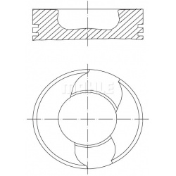 Stūmoklis
                                MAHLE                                                229 02 10, MAHLE, 2290210, au