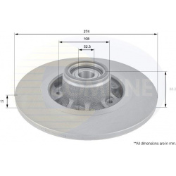 stabdžių diskas (1vnt) Comline
                                ADC3009, COMLINE, ADC3009, auto detalė