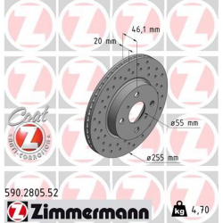 stabdžių diskas (1vnt) SPORT Z
                                ZIMMERMANN                                590.2805.52, Nenur