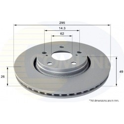 stabdžių diskas (1vnt) Comline
                                ADC01150V, COMLINE, ADC01150V, auto detalė