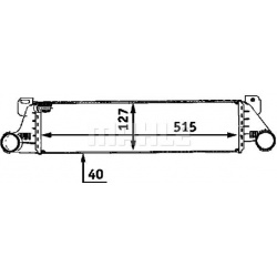 tarpinis suslėgto oro aušintuvas, kompresorius BEHR *** PREMIUM LINE ***
                                MAHLE             