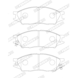 stabdžių trinkelių rinkinys, diskinis stabdys PREMIER ECO FRICTION
                                FERODO                 
