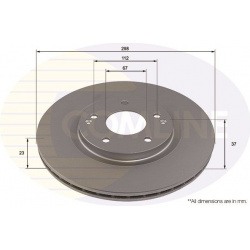 stabdžių diskas (1vnt) Comline
                                ADC2954V, COMLINE, ADC2954V, auto detalė