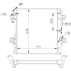 Aušinimo radiatorius
                                NRF                                                550018, NRF, 550018,