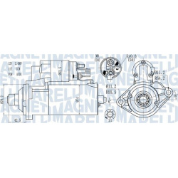 Starteris
                                MAGNETI MARELLI                                                063721512010, MAGNET
