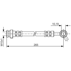 stabdžių žarnelė
                                BOSCH                                                1 987 481 291, BOSC