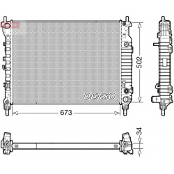 Aušinimo radiatorius
                                DENSO                                                DRM20124, DENSO, D