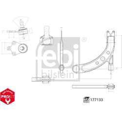 pakabos svirtis ProKit
                                FEBI BILSTEIN                                177133, FEBI BILSTEIN, 17