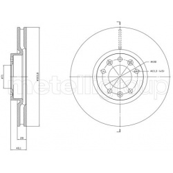stabdžių diskas (1vnt)
METELLI 23-1848C, MET