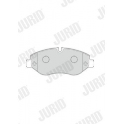 stabdžių trinkelių rinkinys, diskinis stabdys
                                JURID                                573760J