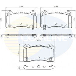 stabdžių trinkelių rinkinys, diskinis stabdys
COMLINE CBP32