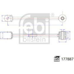 pakabos svirtis
FEBI BILSTEIN 177887, FEBI BILSTEIN, 177887, a