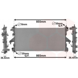 Aušinimo radiatorius
                                VAN WEZEL                                                40002304, VAN 