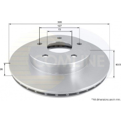 stabdžių diskas (1vnt) Comline
                                ADC2303V, COMLINE, ADC2303V, auto detalė