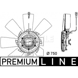 ventiliatorius, radiatoriaus BEHR *** PREMIUM LINE ***
                                MAHLE                                C