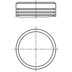 stūmoklis
                                MAHLE                                                040 04 03, MAHLE, 0400403, au