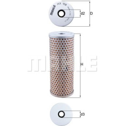 hidraulinis filtras, vairo sistema
                                MAHLE                                                HX108