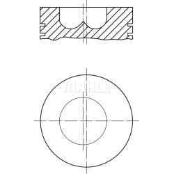 stūmoklis
                                MAHLE                                                439 14 00, MAHLE, 4391400, au