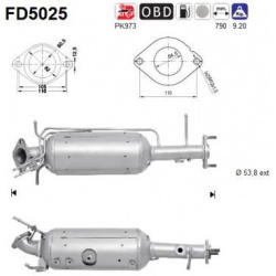 DPF, kietųjų dalelių filtras
                                FD5025, AS, FD5025, auto detalė